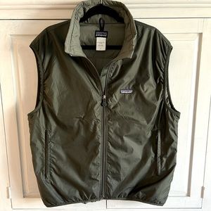 Patagonia Insulated Puffer Vest, Mens (L), Dark Green, Excellent Condition
